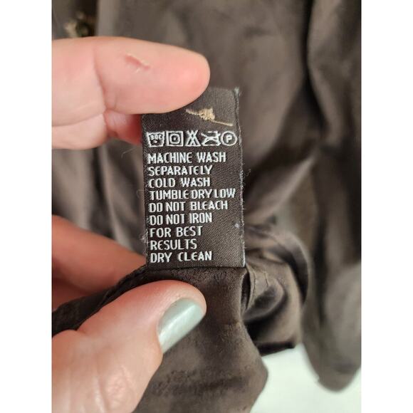 Zagiri Mens Brown Button-up Western Cowboy Yellowstone Shirt Size Large 24"X29" - Picture 5 of 9